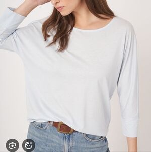 Dex Light Beige Long Sleeve Relaxed Tee